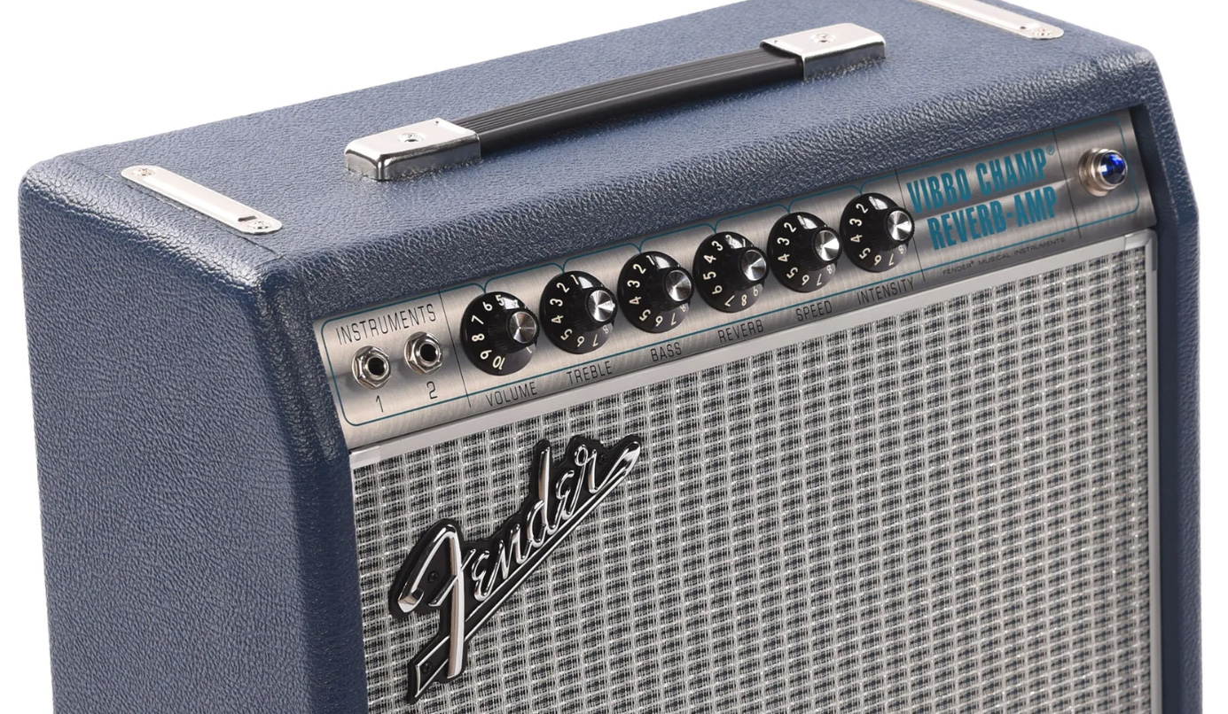 Fender 68 Custom Vibro Champ Fsr Ltd 5w 1x5 Navy - Combo voor elektrische gitaar - Variation 1