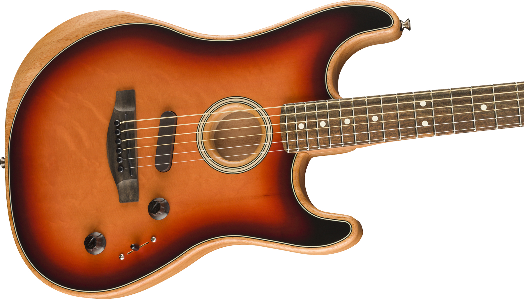 Fender American Acoustasonic Strat Usa Eb - 3-color Sunburst - Elektro-akoestische gitaar - Variation 2