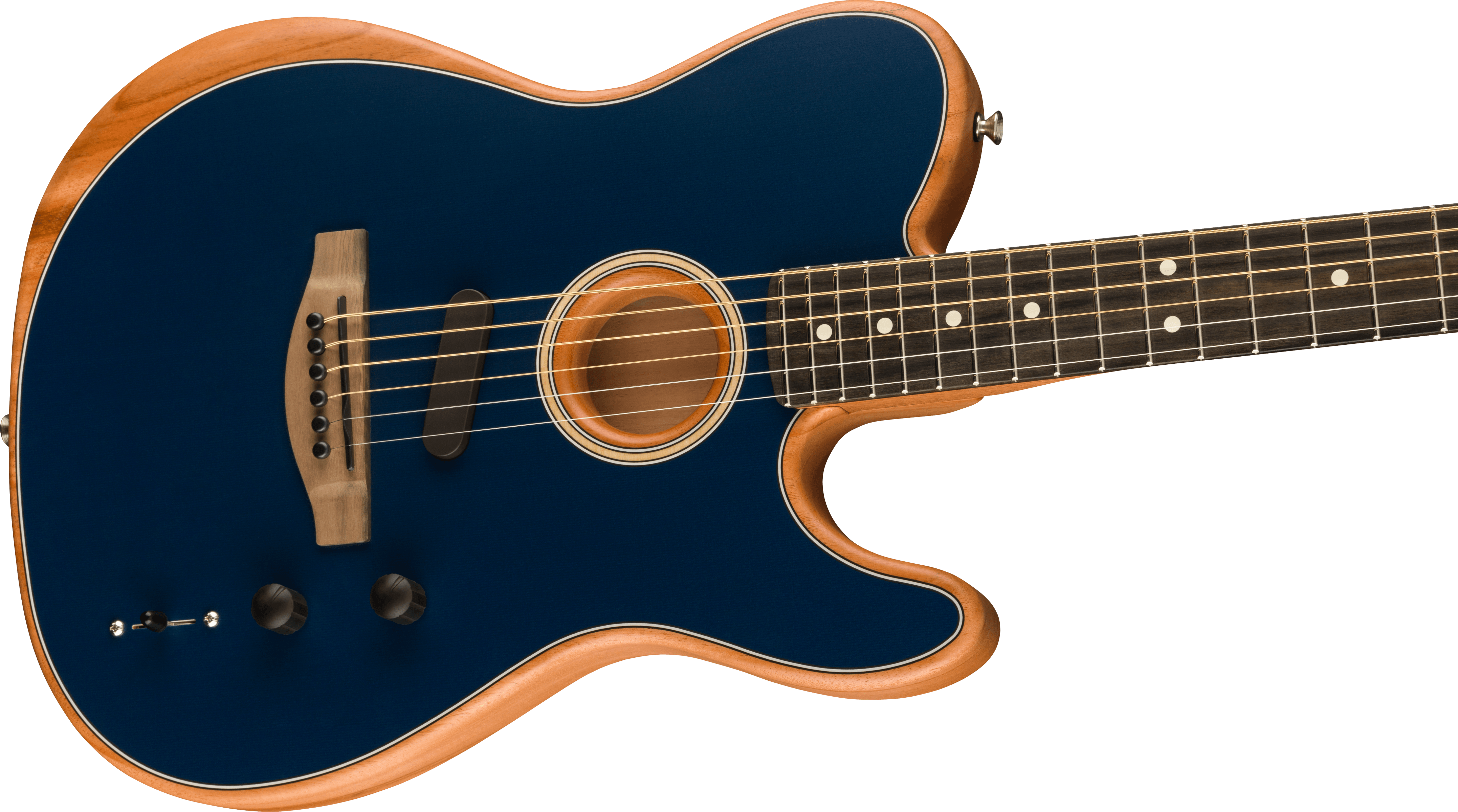 Fender American Acoustasonic Tele Usa Eb - Steel Blue - Elektro-akoestische gitaar - Variation 2