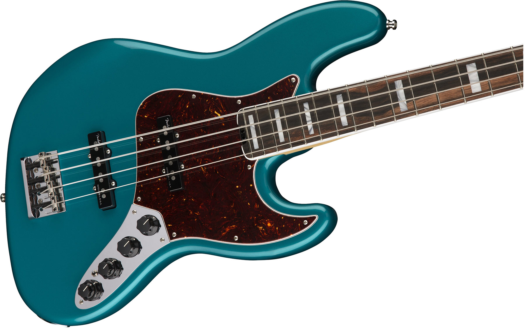 Fender American Elite Jazz Bass 2018 Usa Eb - Ocean Turquoise - Solid body elektrische bas - Variation 2