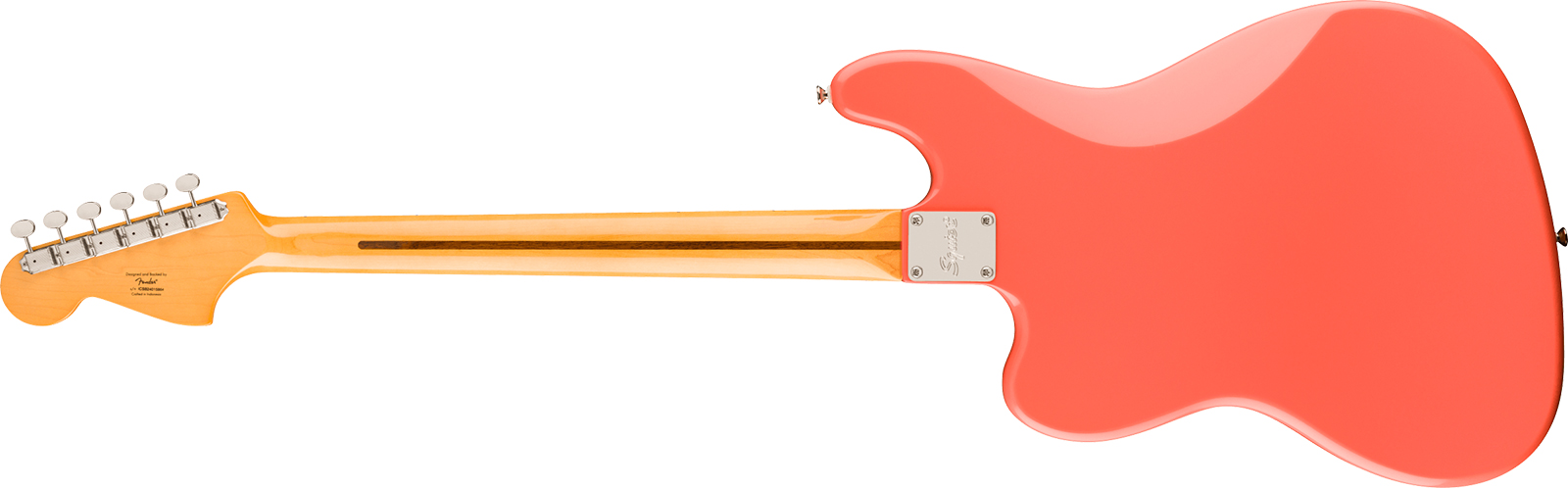 Fender Bass Vi Classic Vibe Fsr Ltd 3s Trem Lau - Tahitian Coral - Solid body elektrische bas - Variation 1