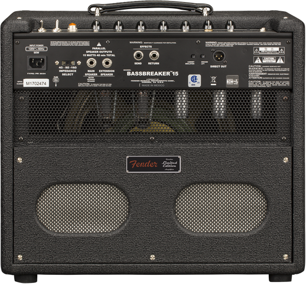 Fender Bassbreaker 15 Combo 15w 1x12 Celestion Greenback Midnight Oil - Combo voor elektrische gitaar - Variation 1