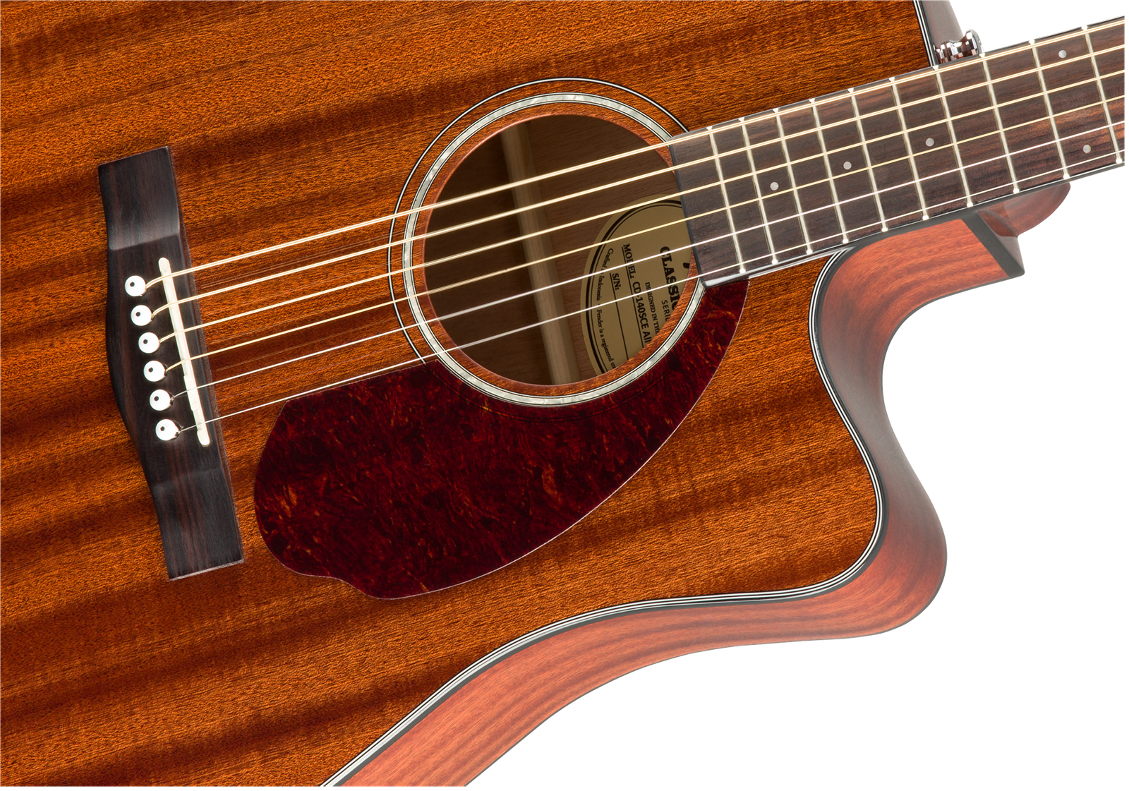 Fender Cd140sce All-mahogany Classic Design Dreadnought Cw Tout Acajou Wal - Natural - Folk gitaar - Variation 2