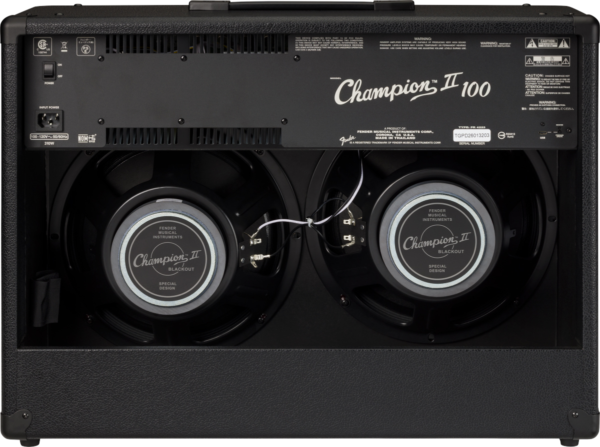 Fender Champion Ii 100  Ltd 100w 2x12 Blackout - Combo voor elektrische gitaar - Variation 1