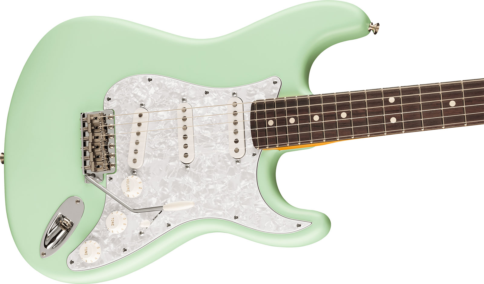 Fender Cory Wong Strat Ltd Signature Usa Stss Trem Rw - Surf Green - Elektrische gitaar in Str-vorm - Variation 2