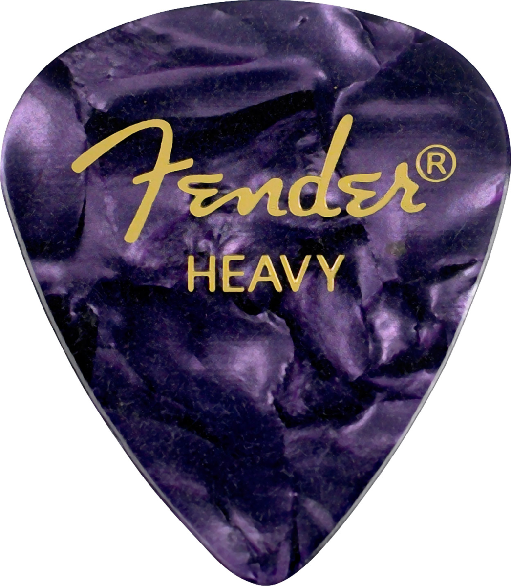 Fender 351 Shape Premium Celluloid Heavy Purple Moto - Plectrum - Main picture