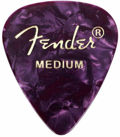 Fender 351 Shape Premium Celluloid Medium Picks Purple Moto - Plectrum - Main picture