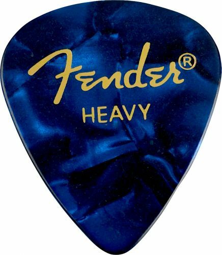 Fender 351 Shape Premium Heavy Blue Moto - Plectrum - Main picture