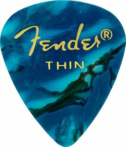 Fender 351 Shape Premium Thin Ocean Turquoise - Plectrum - Main picture