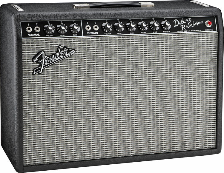 Fender 65 Deluxe Reverb Reissue 22w 1x12 Black - Combo voor elektrische gitaar - Main picture