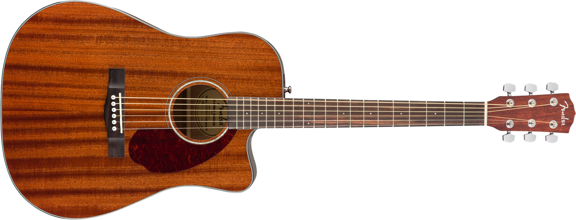 Fender Cd140sce All-mahogany Classic Design Dreadnought Cw Tout Acajou Wal - Natural - Folk gitaar - Main picture