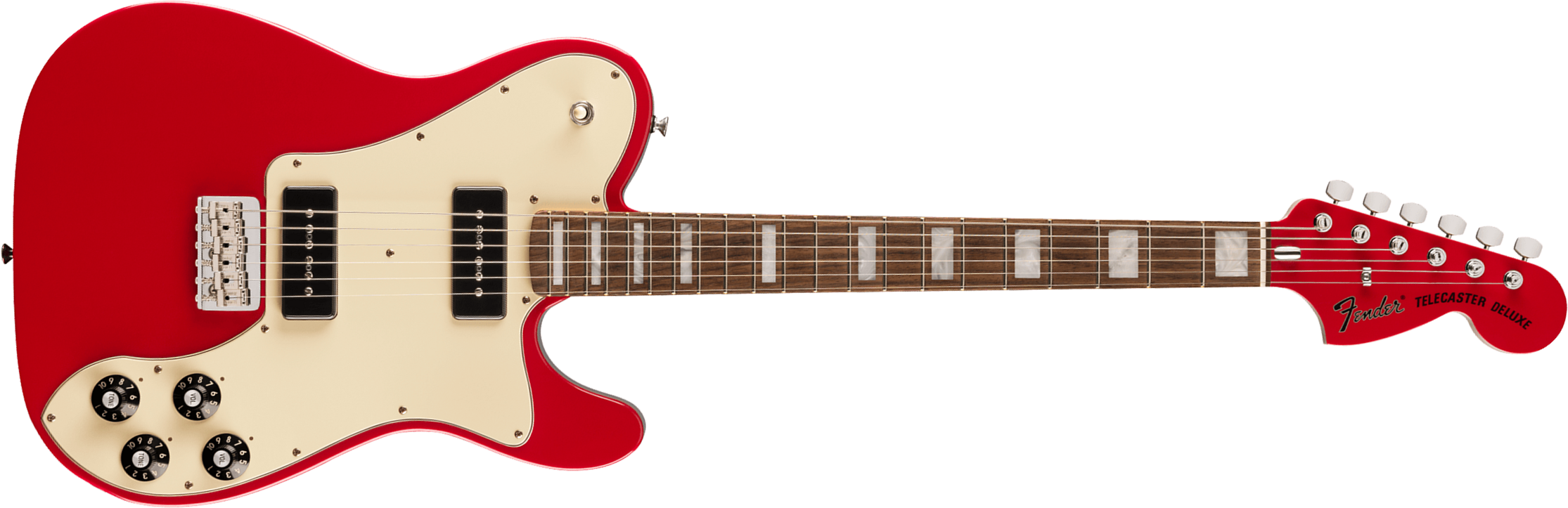 Fender Chris Shiflett Tele Cleaver Usa Signature 2s Ht Rw - Dakota Red - Kenmerkende elektrische gitaar - Main picture