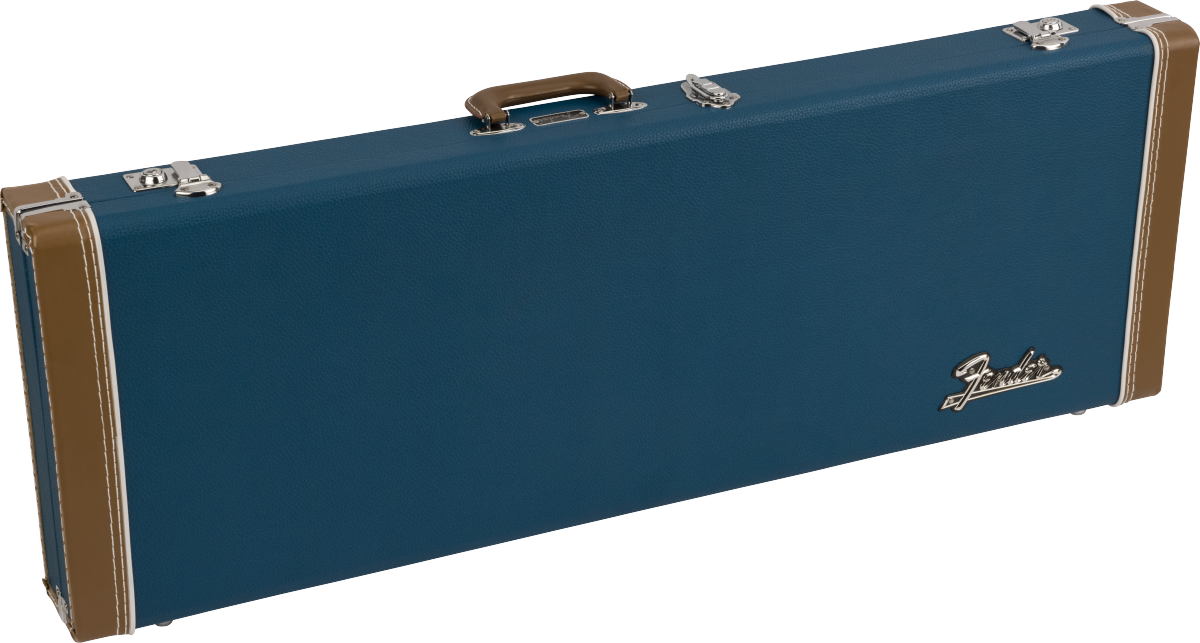 Fender Classic Wood Strat/tele Electric Guitar Case Bois Lake Placid Blue - Elektrische gitaarkoffer - Main picture