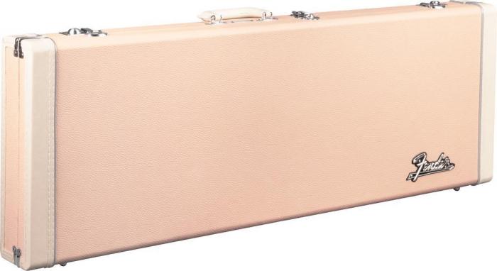 Elektrische gitaarkoffer Fender Classic Wood Strat/Tele Electric Guitar Case - Shell Pink
