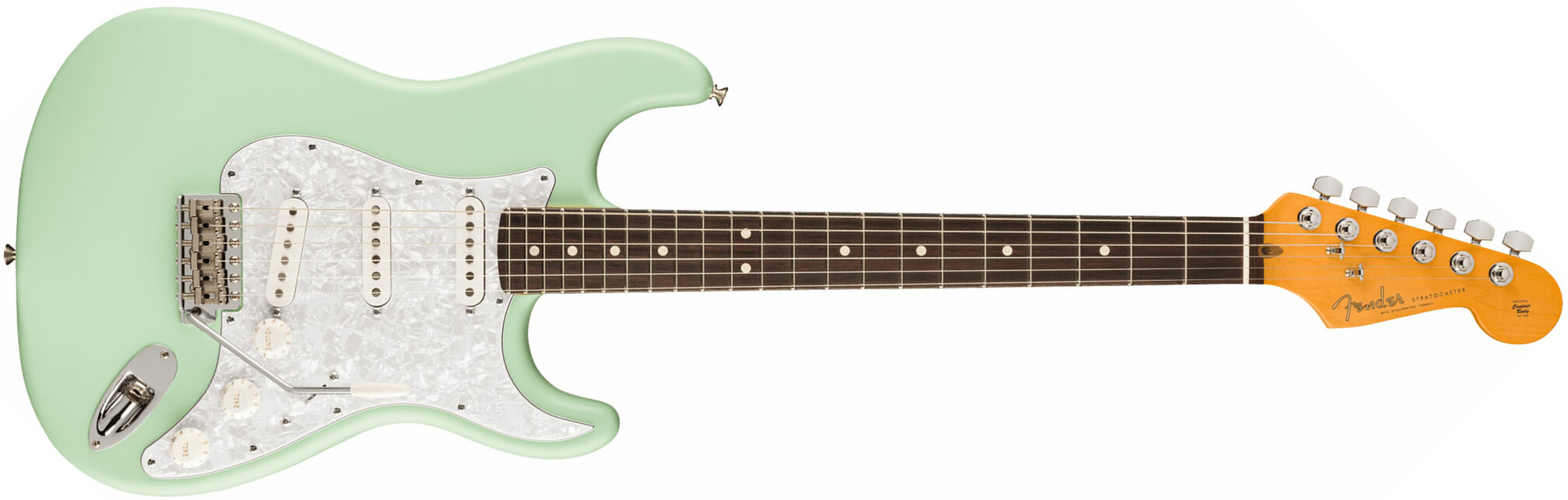 Fender Cory Wong Strat Ltd Signature Usa Stss Trem Rw - Surf Green - Elektrische gitaar in Str-vorm - Main picture