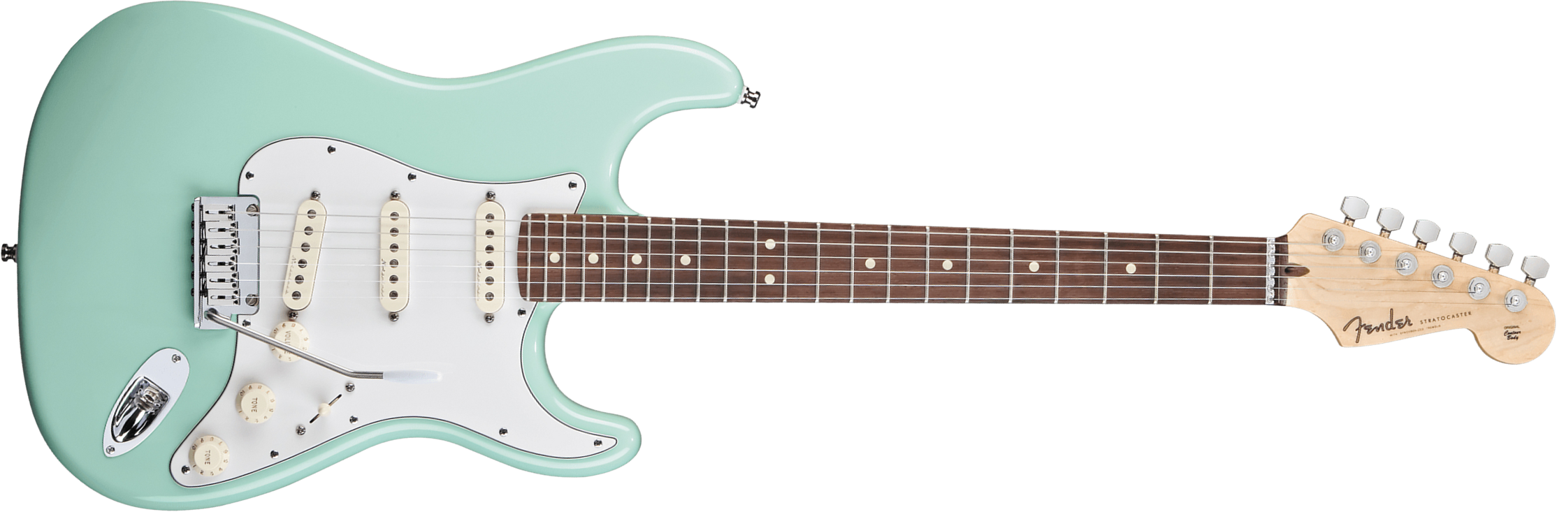 Fender Custom Shop Jeff Beck Strat 3s Trem Rw - Nos Surf Green - Elektrische gitaar in Str-vorm - Main picture
