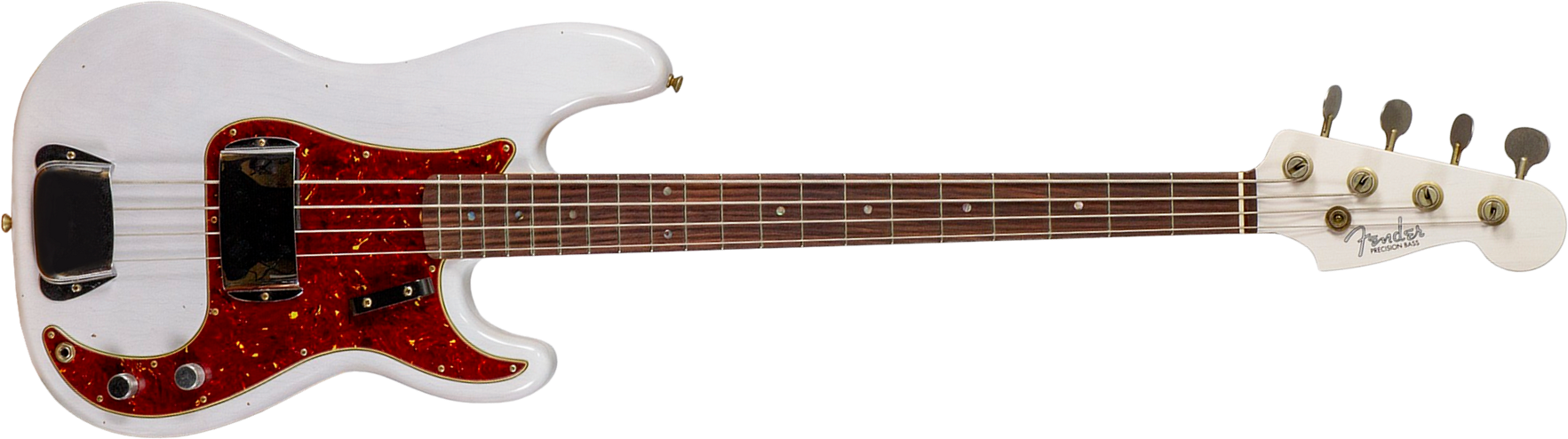 Fender Custom Shop Precision Bass 1960 Rw #r140276 - Journeyman Relic White Blonde - Solid body elektrische bas - Main picture