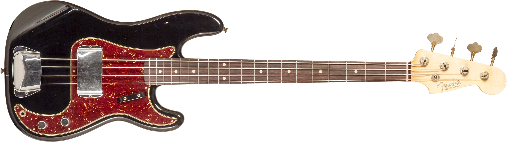Fender Custom Shop Precision Bass 1962 Rw #r133798 - Journey Man Relic Black - Solid body elektrische bas - Main picture