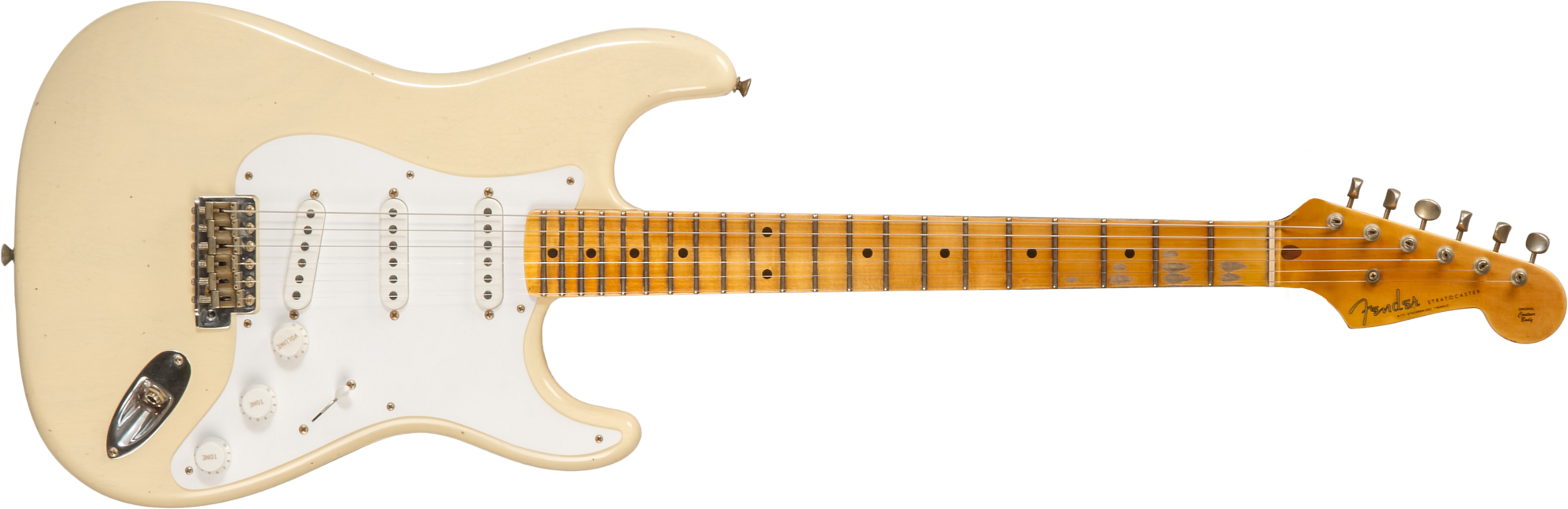 Fender Custom Shop Strat 1954 70th Anniv. 3s Trem Mn #xn4409 - Journeyman Relic Vintage Blonde - Elektrische gitaar in Str-vorm - Main picture