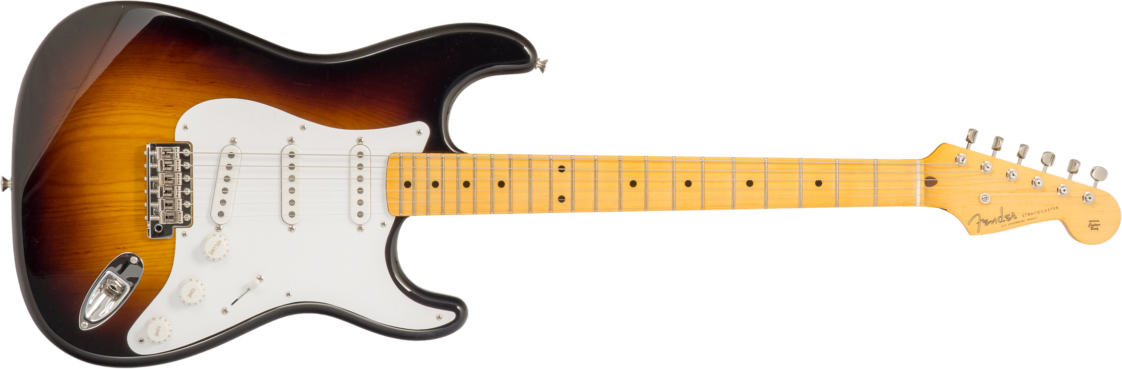 Fender Custom Shop Strat 1954 70th Anniv. 3s Trem Mn #xn4558 - Nos Wide Fade 2-color Sunburst - Elektrische gitaar in Str-vorm - Main picture
