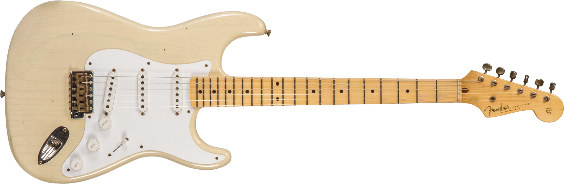 Fender Custom Shop Strat 1954 70th Anniv. 3s Trem Mn #xn4912 - Journeyman Relic Vintage Blonde - Elektrische gitaar in Str-vorm - Main picture