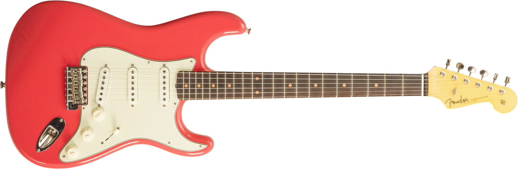 Fender Custom Shop Strat 1959 3s Trem Rw #r144343 - Time Capsule Fiesta Red - Elektrische gitaar in Strat vorm - Main picture