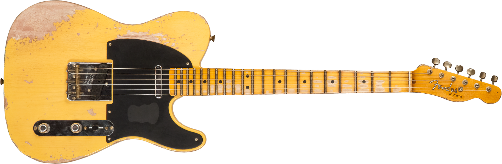 Fender Custom Shop Tele 1952 2s Ht Mn #r136636 - Super Heavy Relic Aged Nocaster Blonde - Televorm elektrische gitaar - Main picture