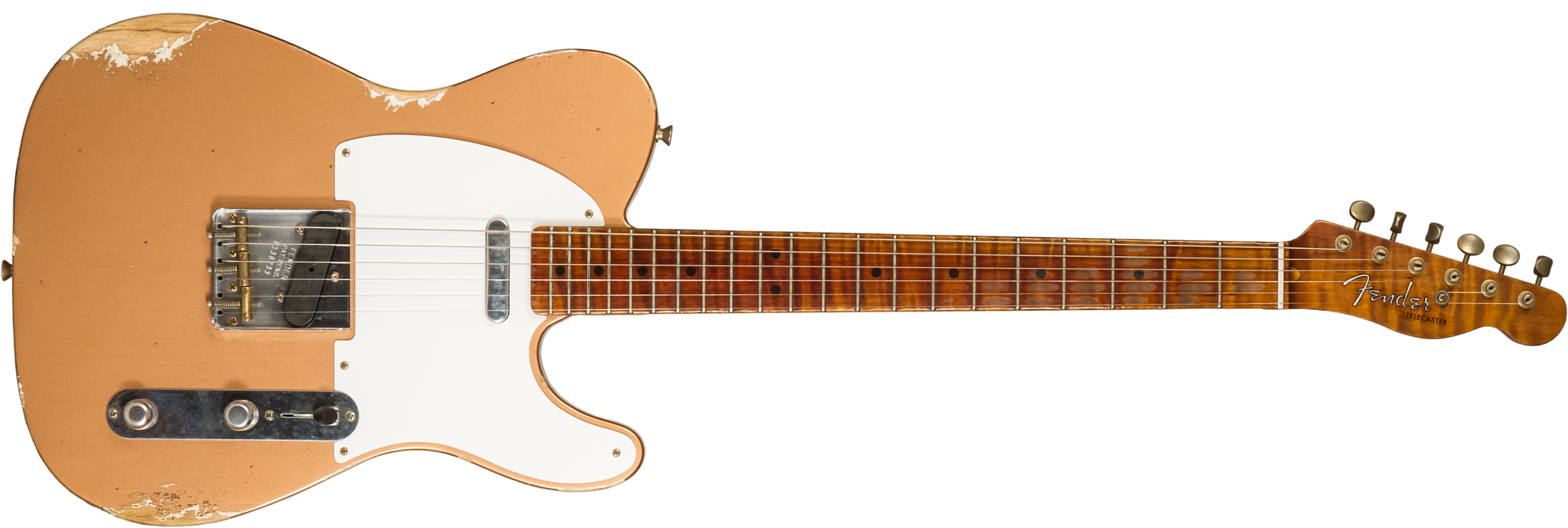 Fender Custom Shop Tele 1952 2s Ht Mn #r136733 - Relic Copper - Televorm elektrische gitaar - Main picture