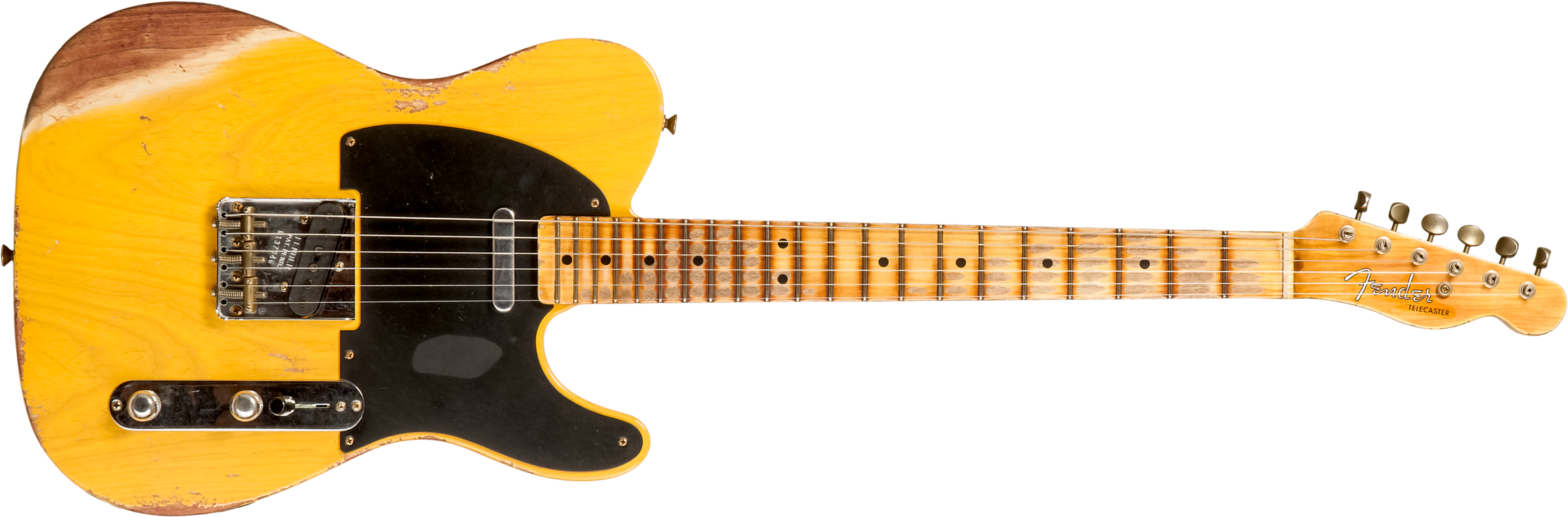 Fender Custom Shop Tele 1952 2s Ht Mn #r137046 - Butterscotch Blonde - Televorm elektrische gitaar - Main picture