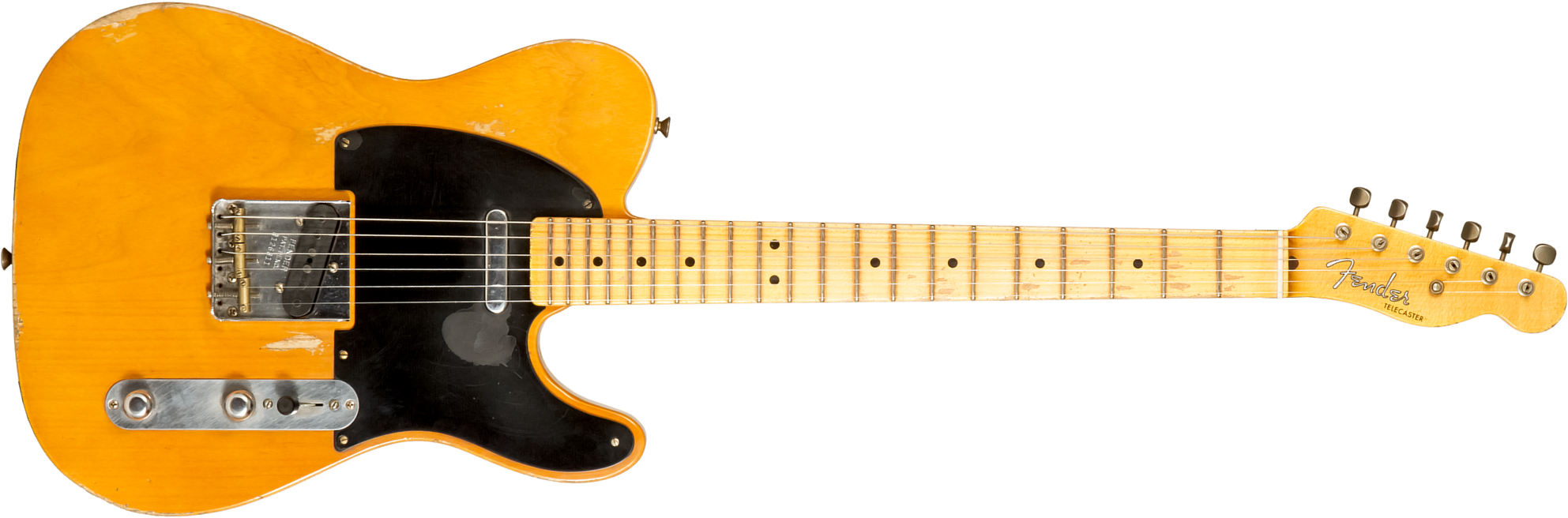 Fender Custom Shop Tele 1952 Masterbuilt A.hicks 2s Ht Mn #r126811 - Relic Smoked Butterscotch Blonde - Televorm elektrische gitaar - Main picture