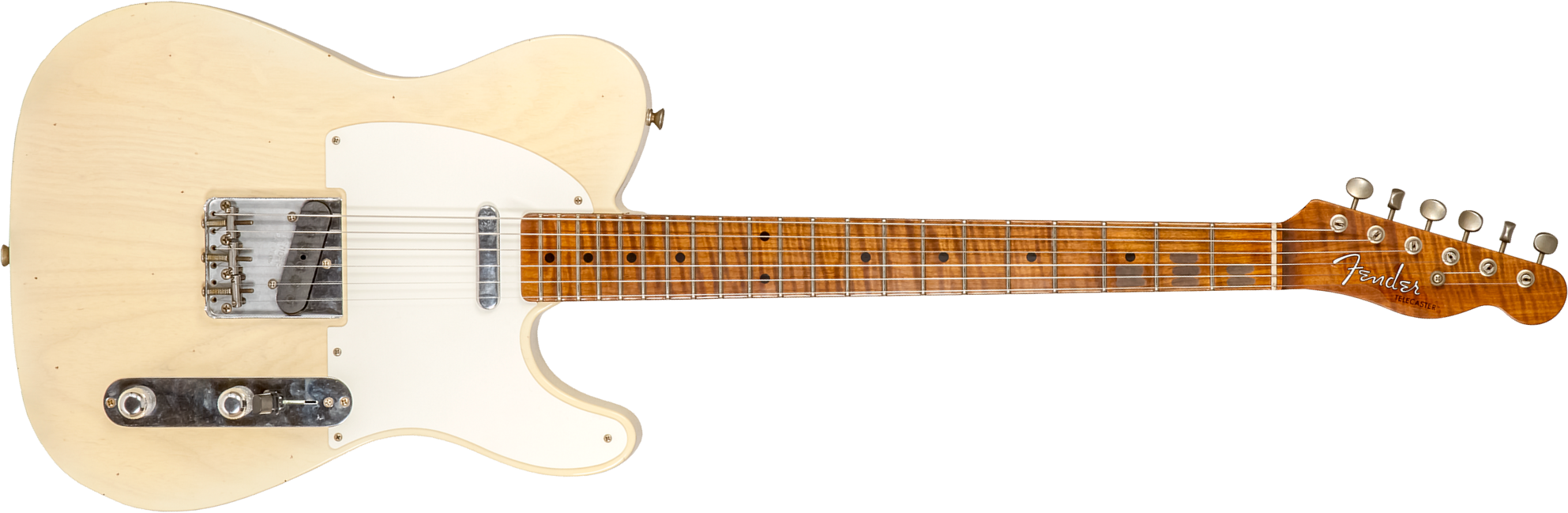 Fender Custom Shop Tele 1955 2s Ht Mn #cz573416 - Journeyman Relic Nocaster Blonde - Televorm elektrische gitaar - Main picture