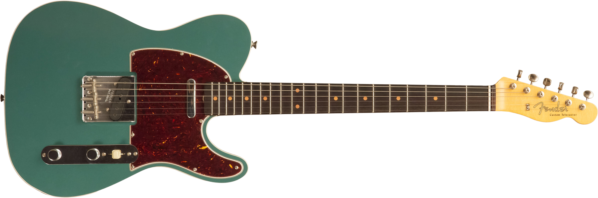 Fender Custom Shop Tele 1959 Custom 2s Ht Rw #r146446 - Time Capsule Sherwood Metallic - Televorm elektrische gitaar - Main picture