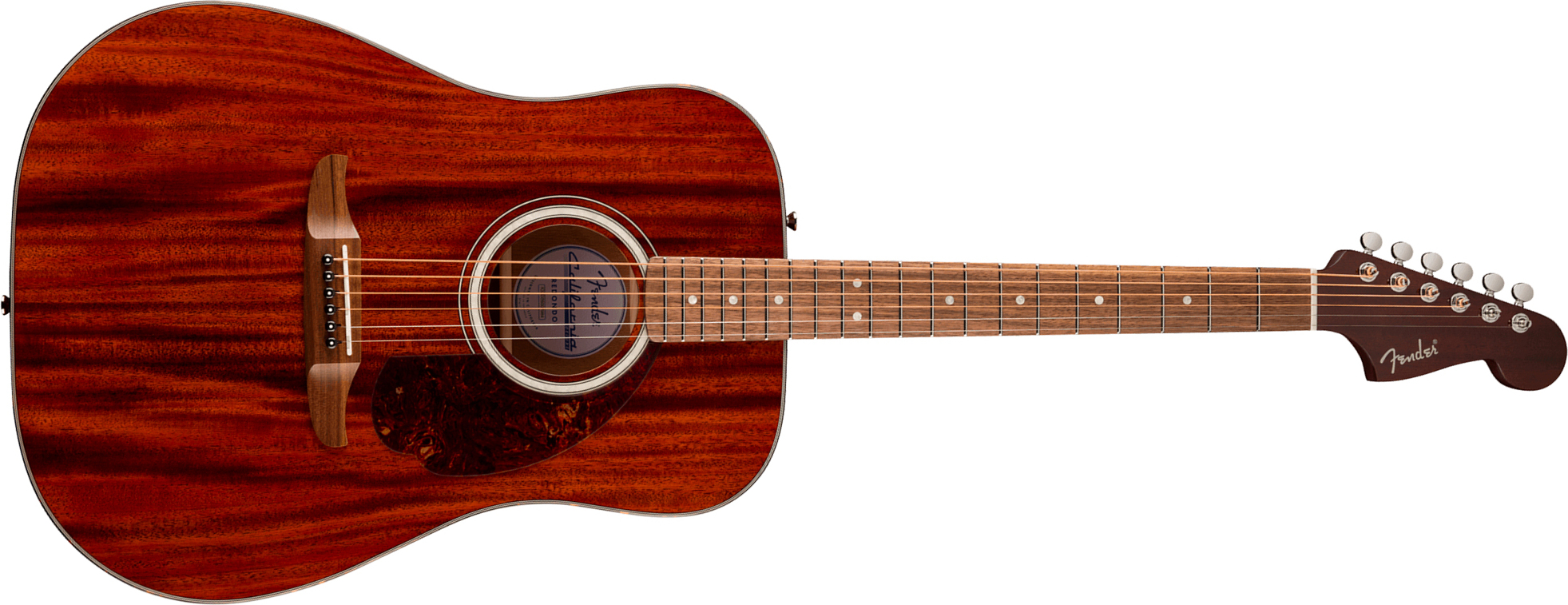 Fender Deluxe Redondo Mahogany California Dreadnought Tout Acajou Noy - Natural - Folk gitaar - Main picture