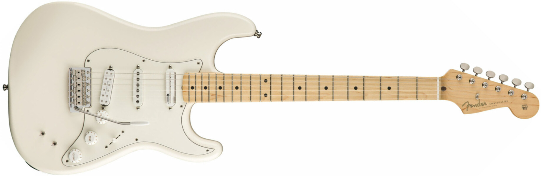 Fender Eob Strat Sustainer Signature Mex Hss Trem Mn - Olympic White - Elektrische gitaar in Str-vorm - Main picture