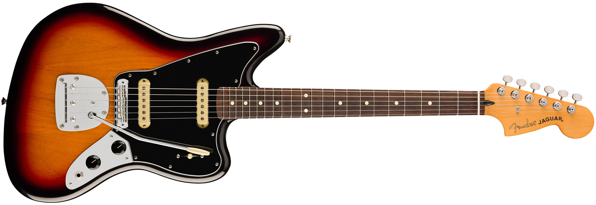 Fender Jaguar Player Ii Mex 2s Trem Rw - 3-color Sunburst - Retro-rock elektrische gitaar - Main picture