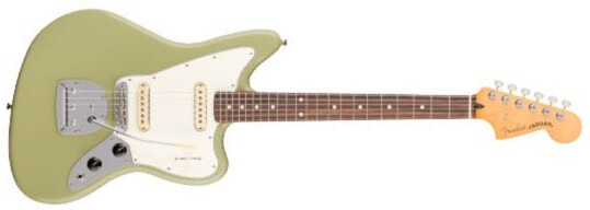 Fender Jaguar Player Ii Mex Trem 2s Rw - Birch Green - Retro-rock elektrische gitaar - Main picture