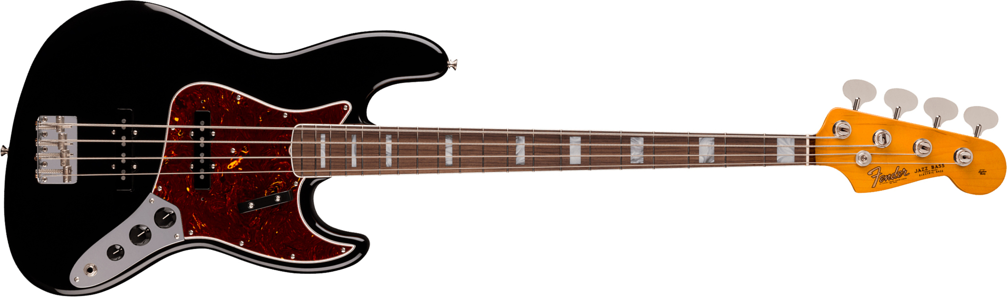Fender Jazz Bass 1966 American Vintage Ii Ltd Usa Rw - Black - Solid body elektrische bas - Main picture