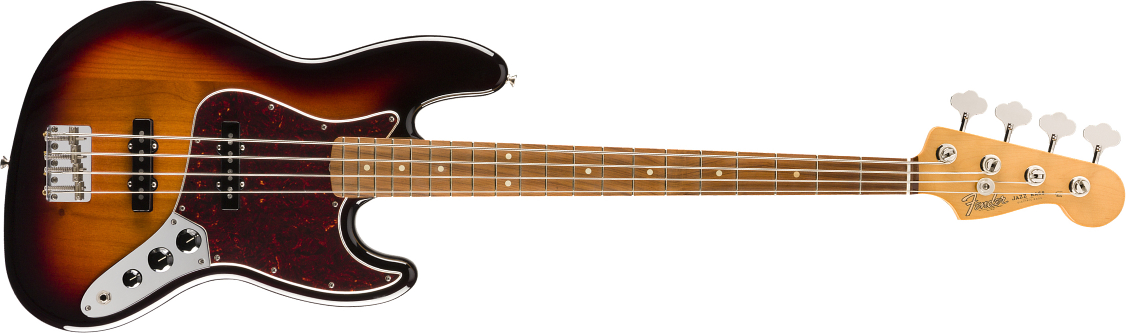 Fender Jazz Bass 60s Vintera Vintage Mex Pf - 3-color Sunburst - Solid body elektrische bas - Main picture