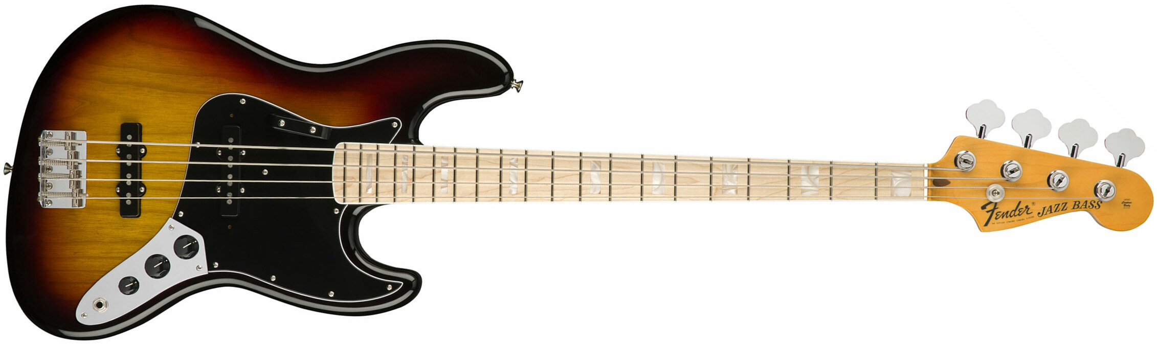 Fender Jazz Bass '70s American Original Usa Mn - 3-color Sunburst - Solid body elektrische bas - Main picture
