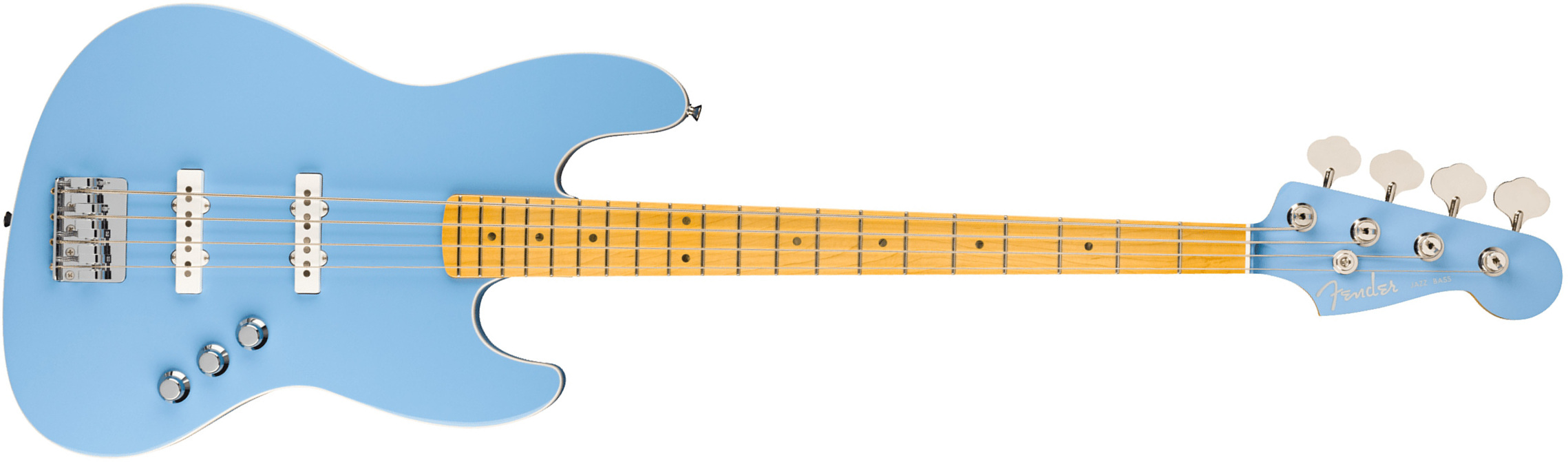 Fender Jazz Bass Aerodyne Special Jap Mn - California Blue - Solid body elektrische bas - Main picture