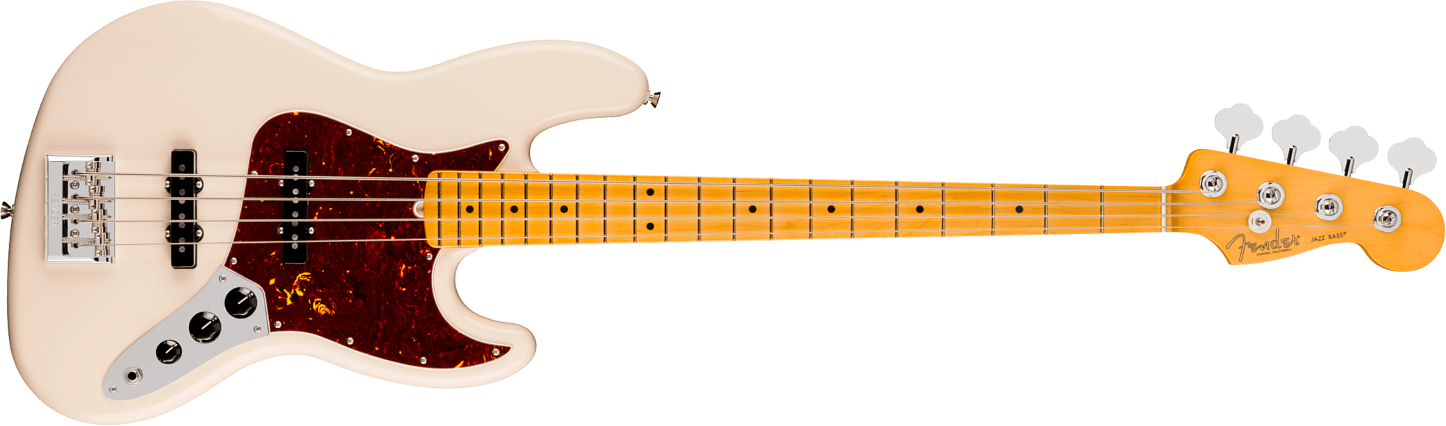 Fender Jazz Bass American Pro. Usa Mn - Olympic White - Solid body elektrische bas - Main picture