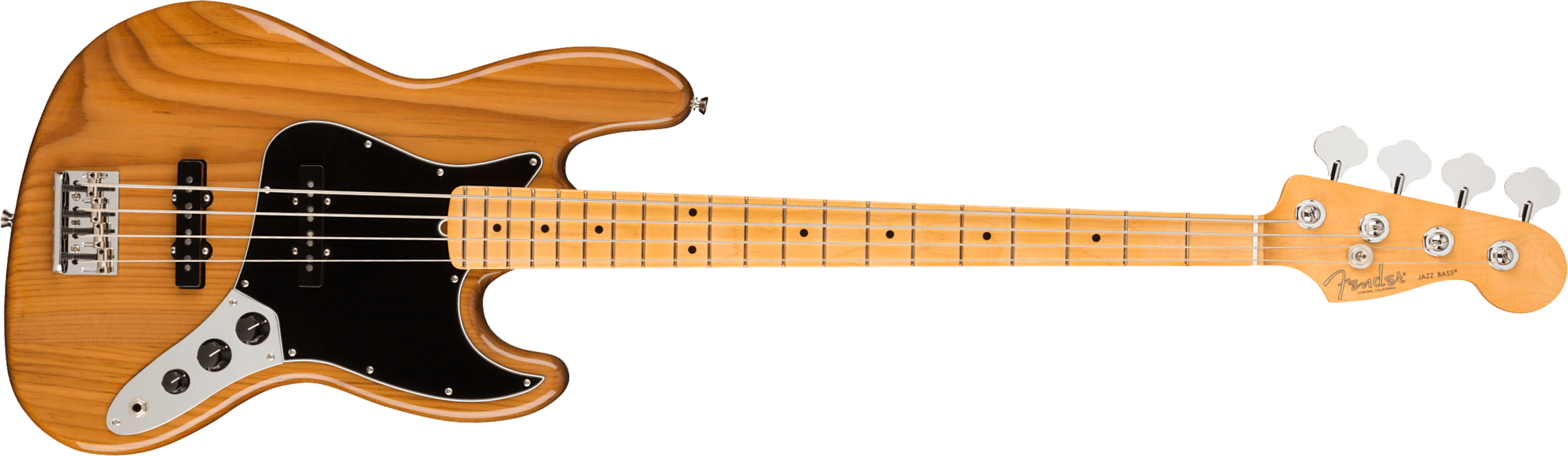 Fender Jazz Bass American Professional Ii Usa Mn - Roasted Pine - Solid body elektrische bas - Main picture