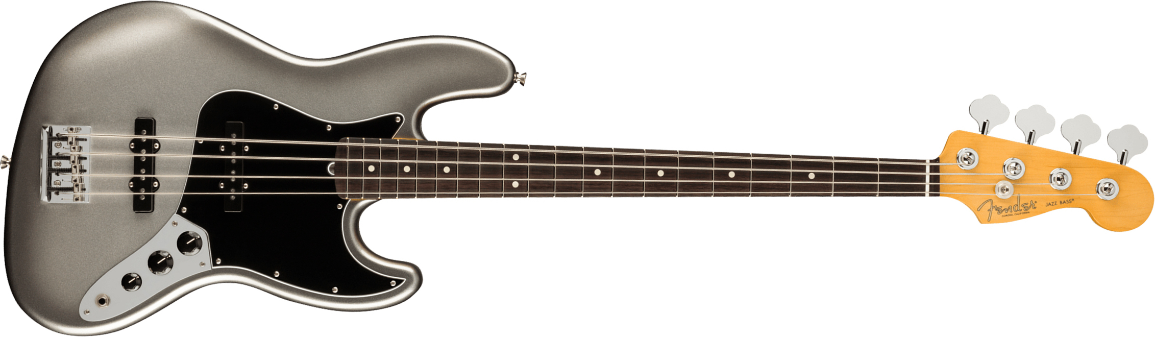 Fender Jazz Bass American Professional Ii Usa Rw - Mercury - Solid body elektrische bas - Main picture