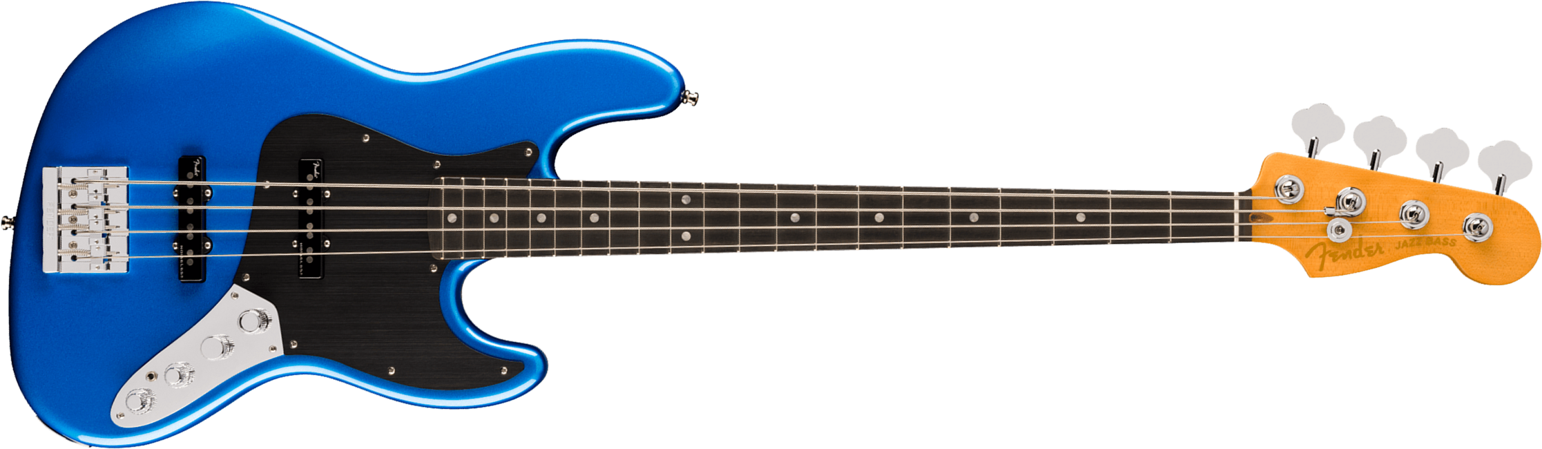 Fender Jazz Bass American Ultra Ii Usa Active Eb - Noble Blue - Solid body elektrische bas - Main picture