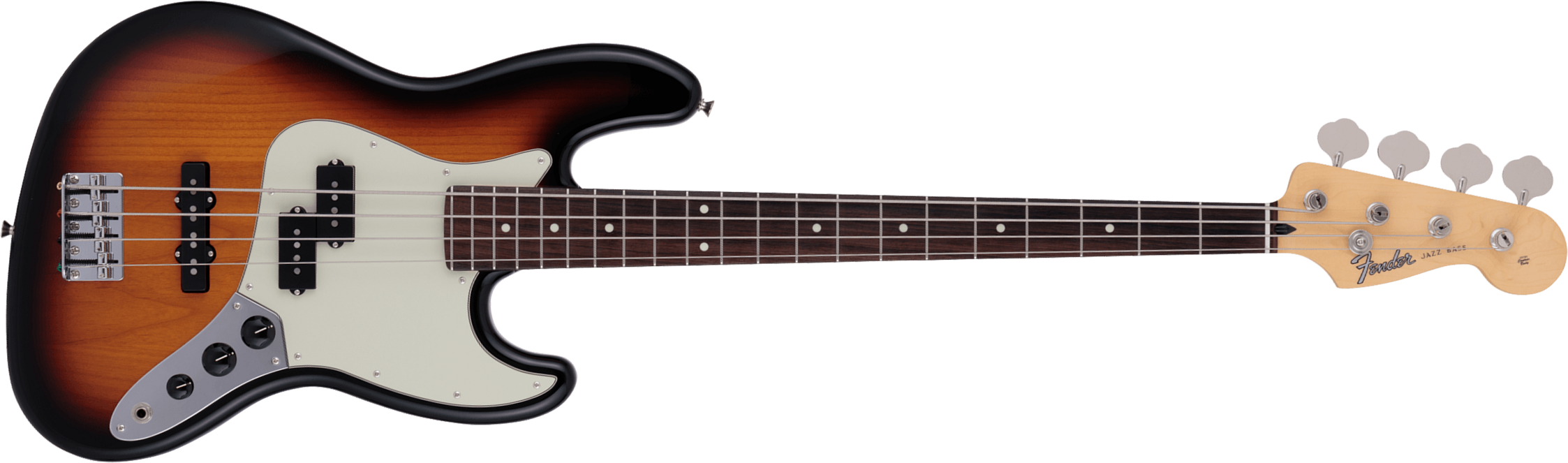 Fender Jazz Bass Hybrid Ii Pj Mij Jap Rw - 3-color Sunburst - Solid body elektrische bas - Main picture