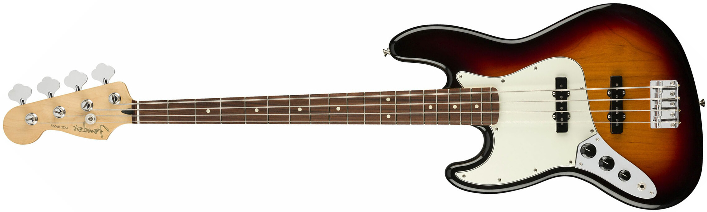 Fender Jazz Bass Player Lh Gaucher Mex Pf - 3-color Sunburst - Solid body elektrische bas - Main picture