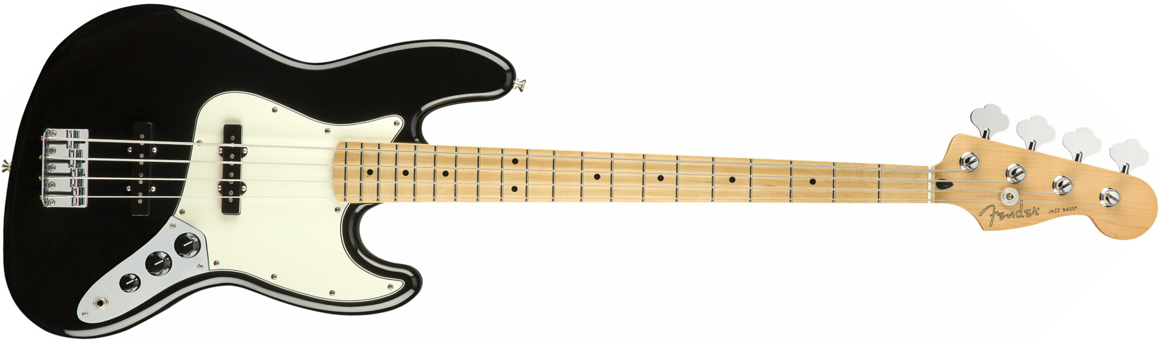 Fender Jazz Bass Player Mex Mn - Black - Solid body elektrische bas - Main picture