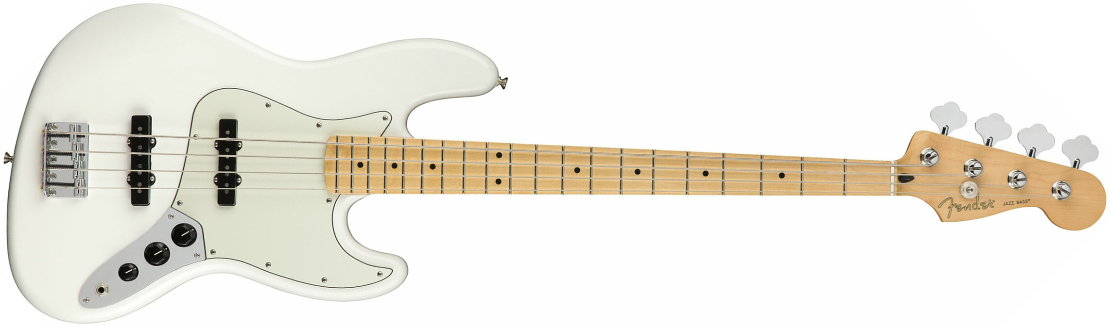 Fender Jazz Bass Player Mex Mn - Polar White - Solid body elektrische bas - Main picture