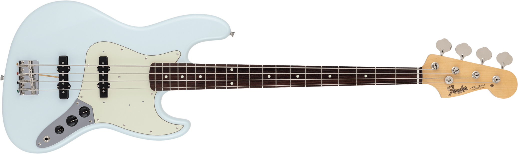 Fender Jazz Bass Traditional 60s Jap 2s Trem Rw - Sonic Blue - Solid body elektrische bas - Main picture
