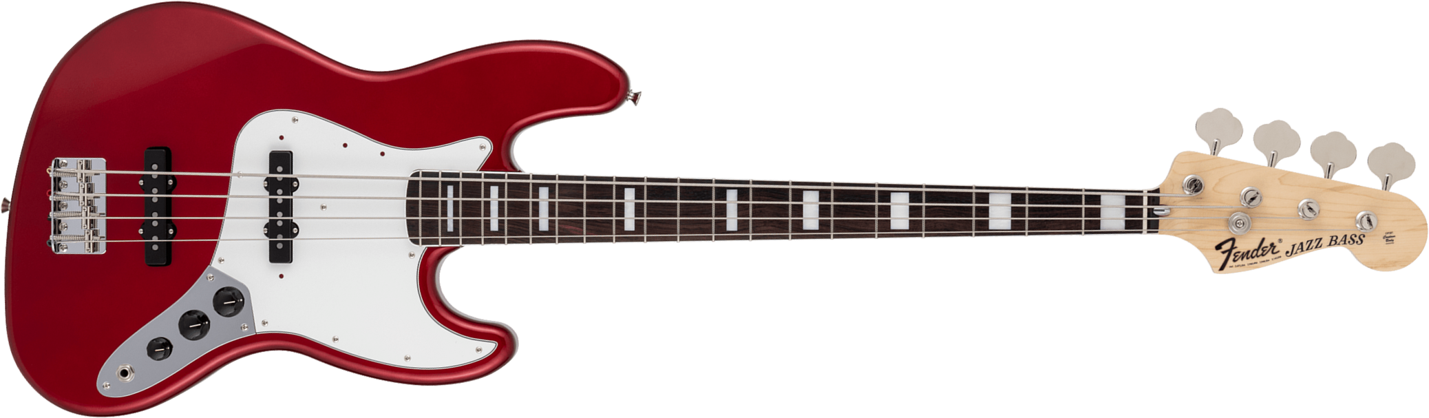 Fender Jazz Bass Traditional 70s Jap 2s Trem Rw - Candy Apple Red - Solid body elektrische bas - Main picture